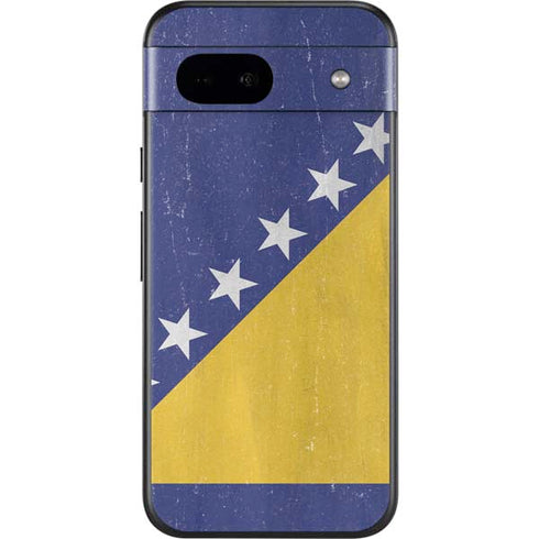 Bosnia and Herzegovina Flag Distressed Google Pixel 8a Skin